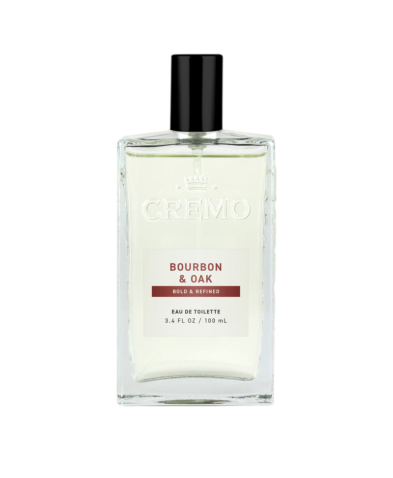 Cremo Cologne Bourbon & Oak bottle